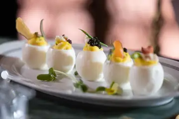 Deviled Egg Gardens at Pinky's by Vanderpump