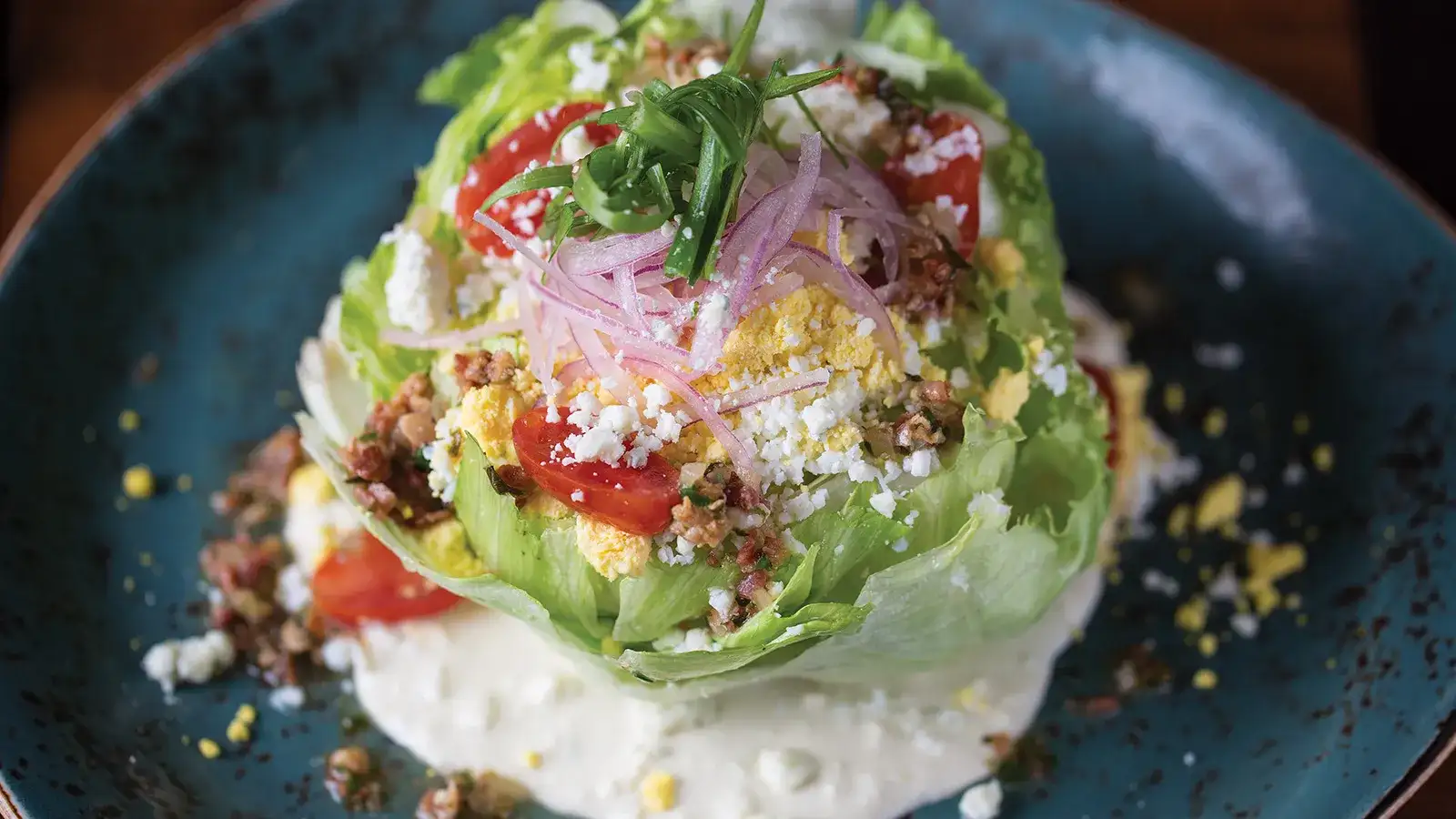 Iceberg Wedge Salad from Gordon Ramsay Pub and Grill located in Caesars Palace