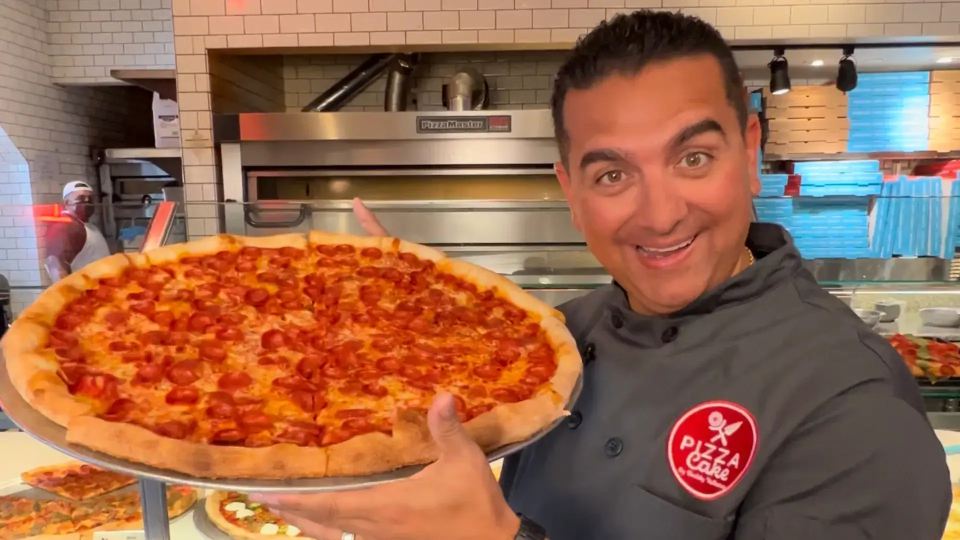 Pizza Cake by Buddy V. at Harrah's Las Vegas