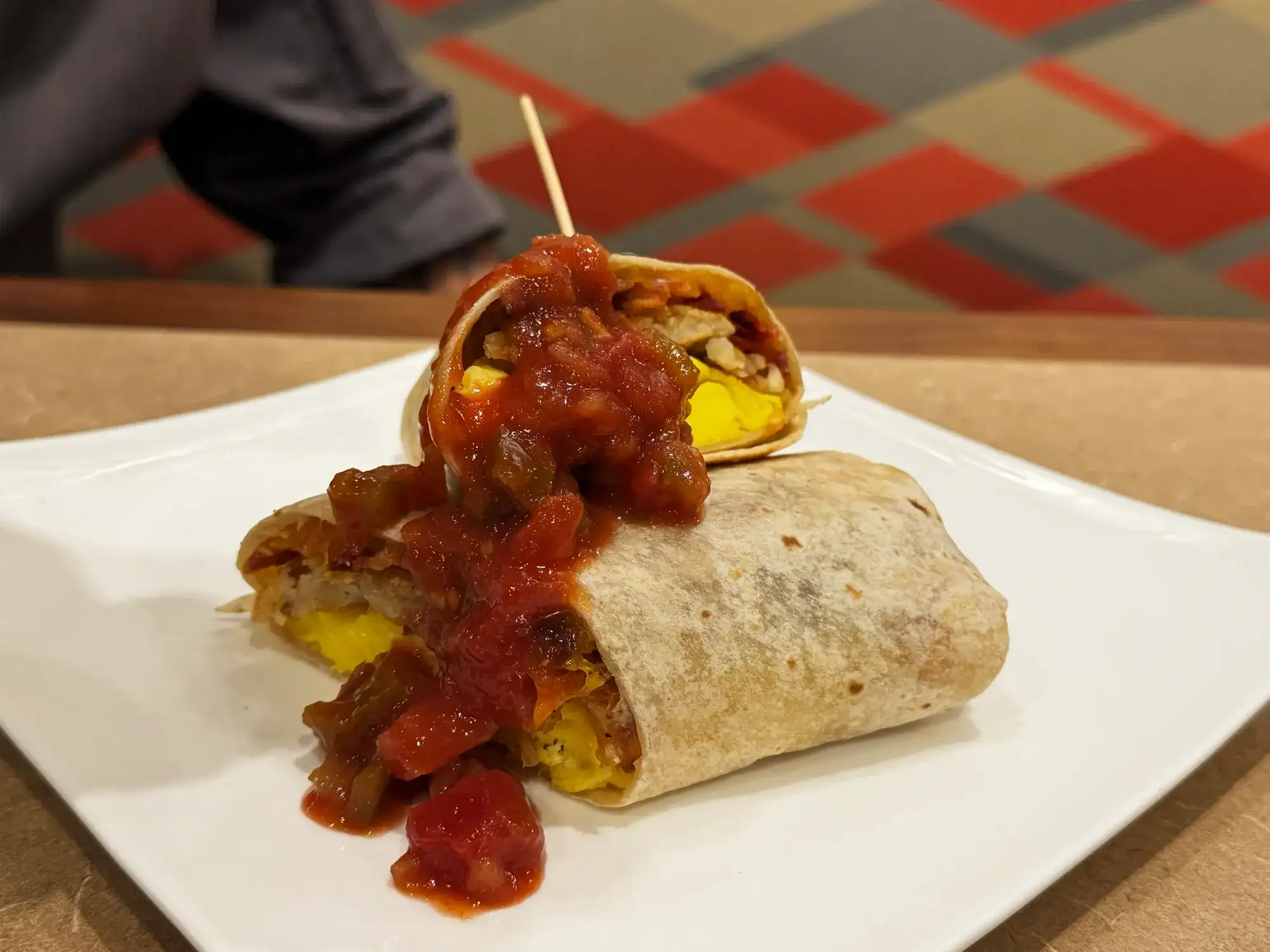 Breakfast Burrito at Cross Street Grill at Harrah's Joliet