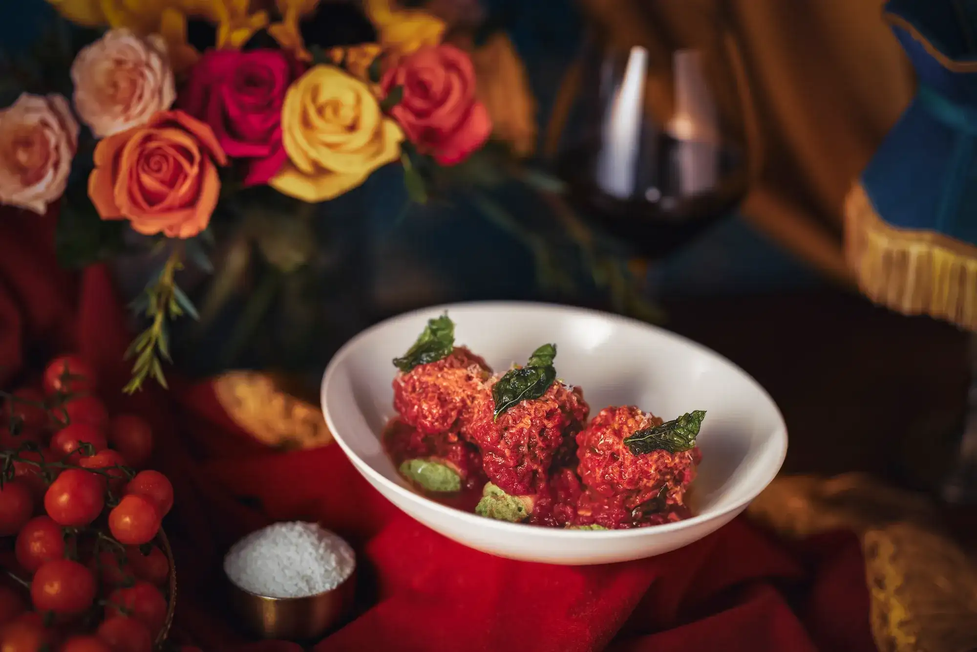 Grandma's Meatballs at Stanton Social Italian at Caesars Palace