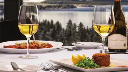 Sage Room dinner place setting at Caesars Republic Lake Tahoe