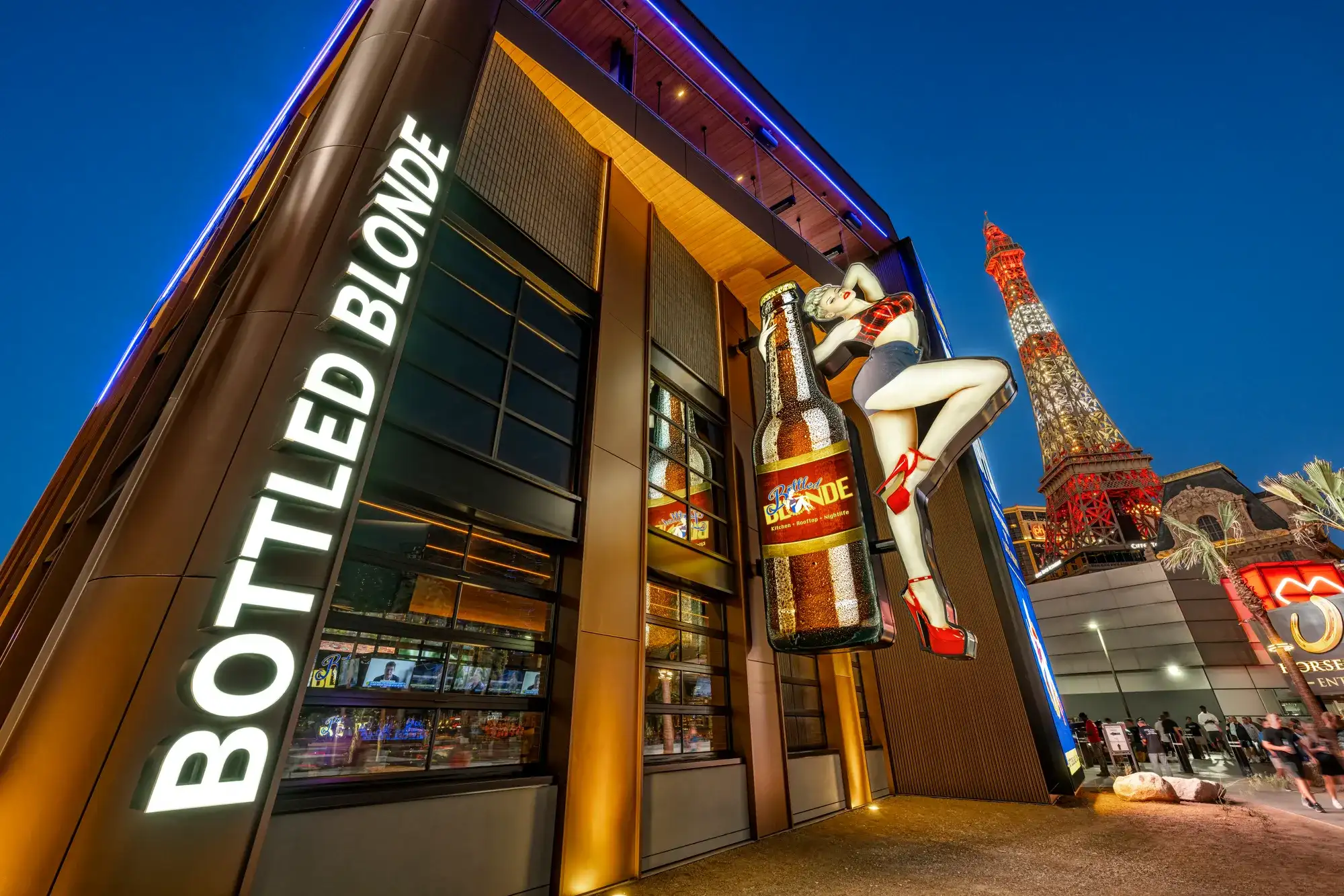 Exterior shot of Bottled Blonde Las Vegas.