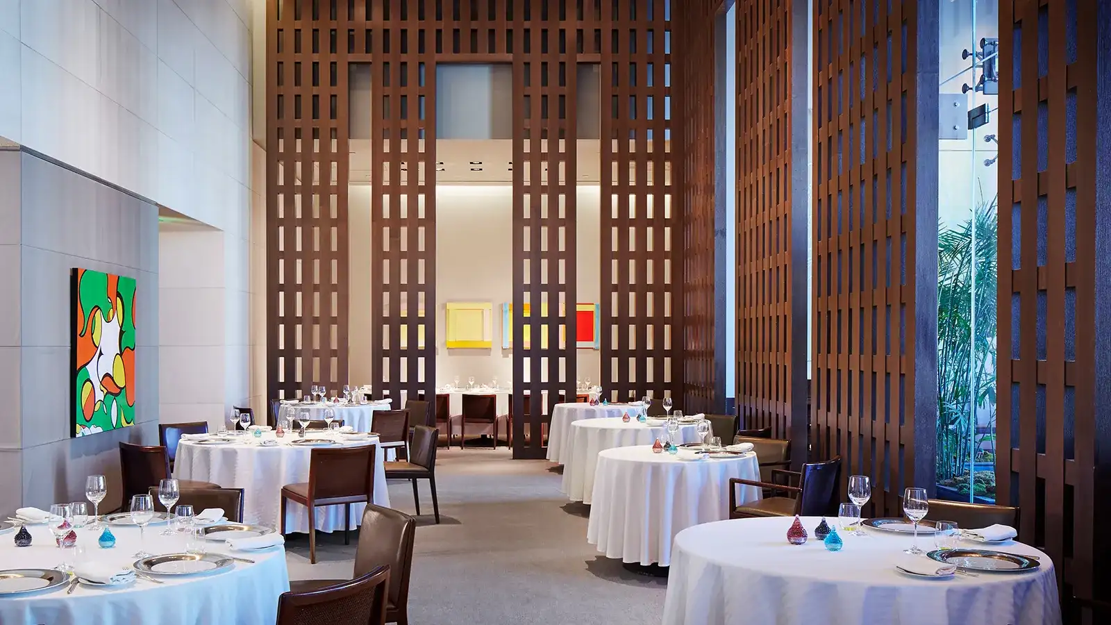 Interior Photo Of Restaurant Guy Savoy Dining Area Showing Set Tables And Chairs At Caesars Palace Las Vegas