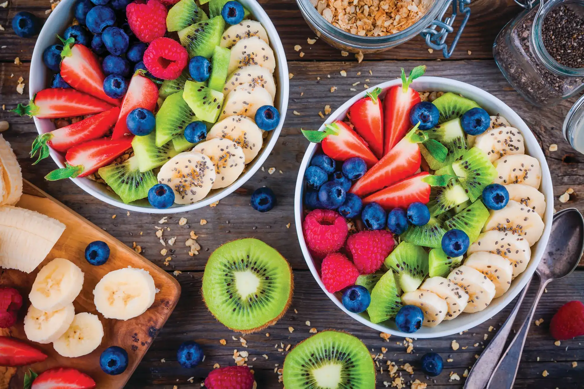 Bowls of fruit