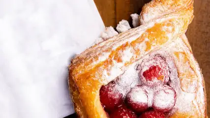 Raspberry pastry from Nook Express at The LINQ Las Vegas
