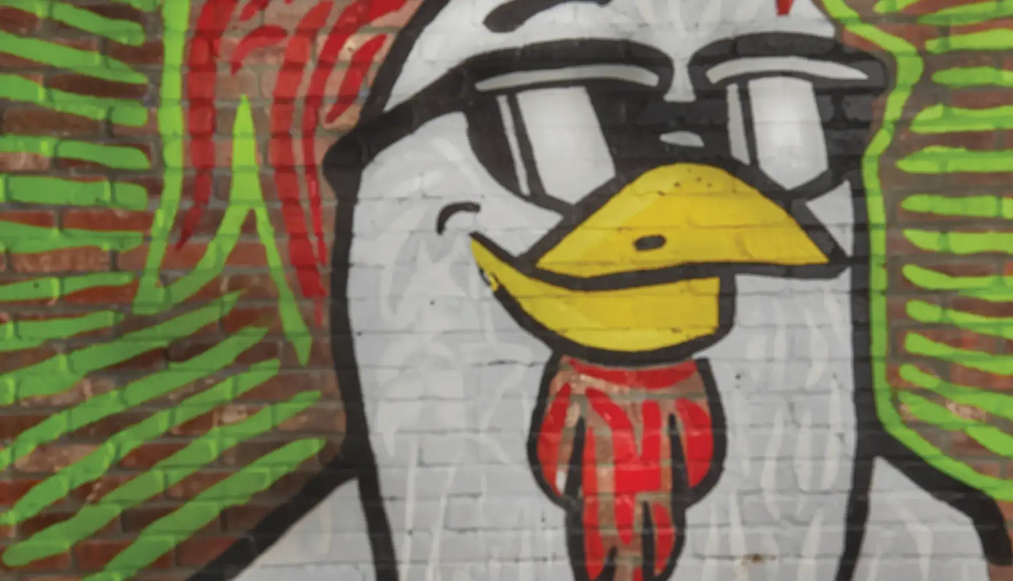 Graphic of Chicken Guy! chicken mascot