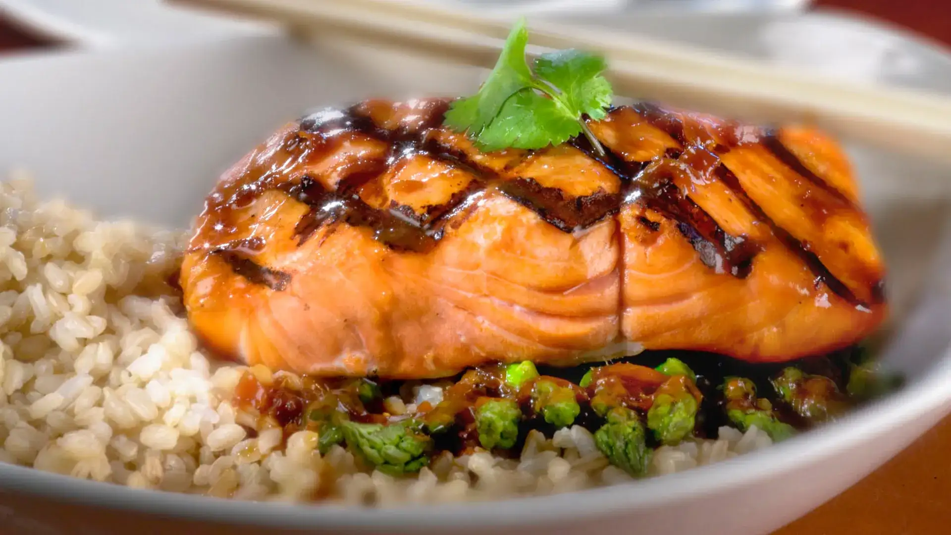 Picture of grilled salmon from PF Changs.