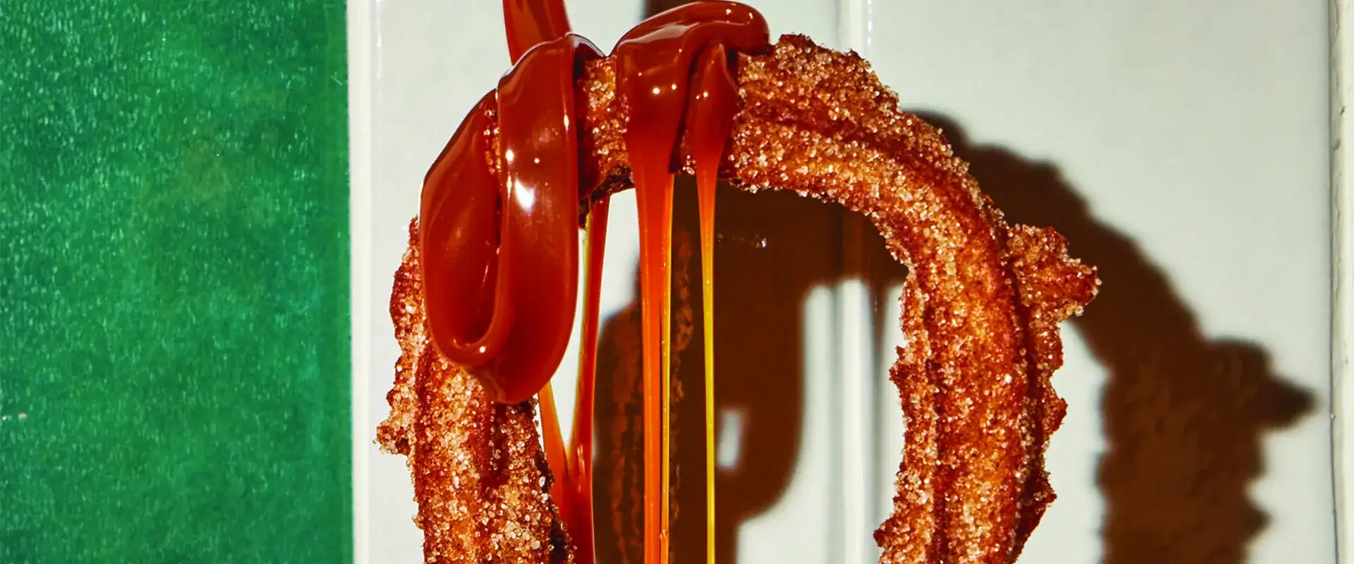 Churro at Tortazo by Chef Rick Bayless inside the Celebrity Food Hall at Caesars Palace Las Vegas.