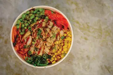 Poke Studio at Flamingo Las Vegas. Teriayki Bowl
