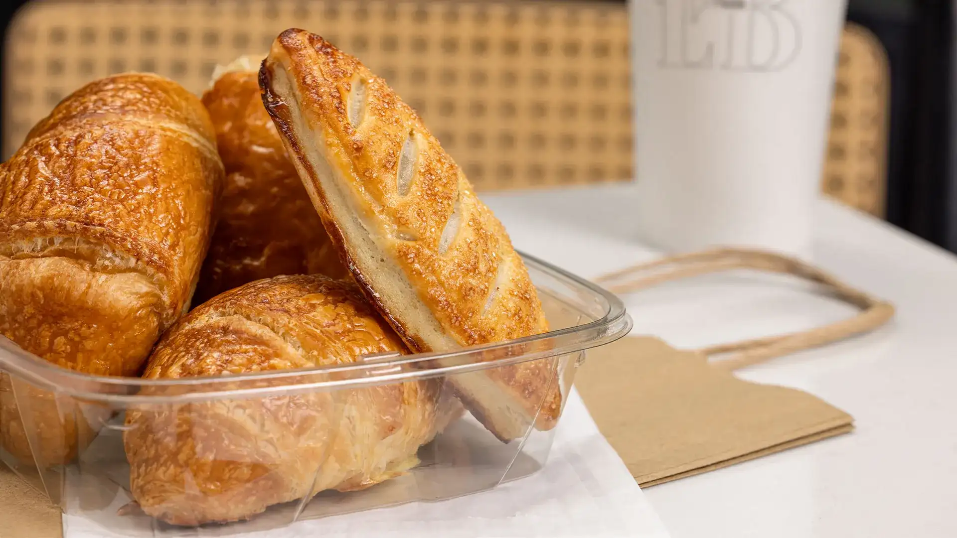 Collection of scones and pastries at Emeril's Petite Brasserie at Caesars New Orlearns