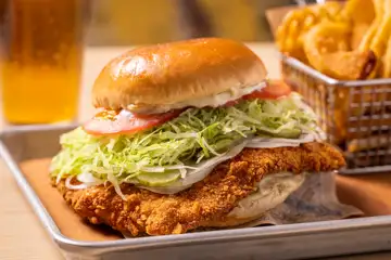 Guy Fieri's Kitchen   Bar  Pork Tenderloin sandwich.