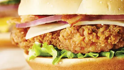 Crispy chicken sandwich