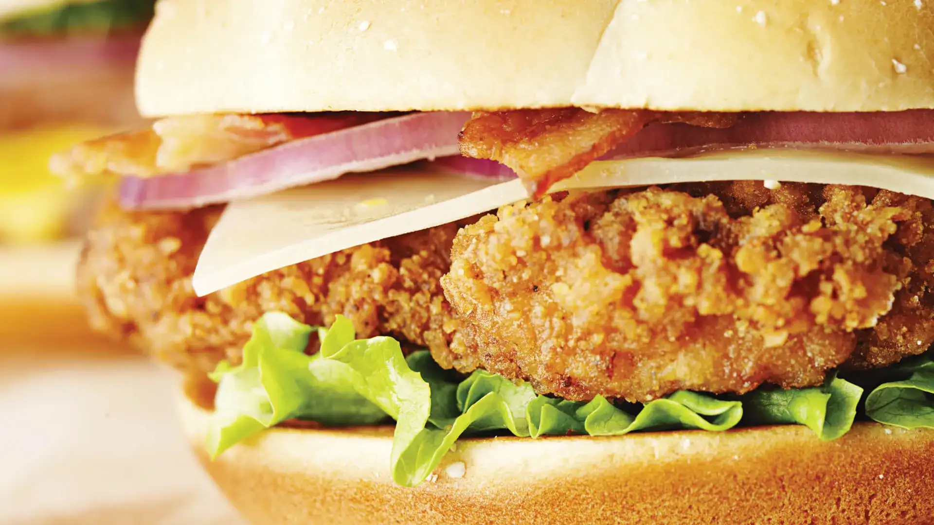 Crispy chicken sandwich