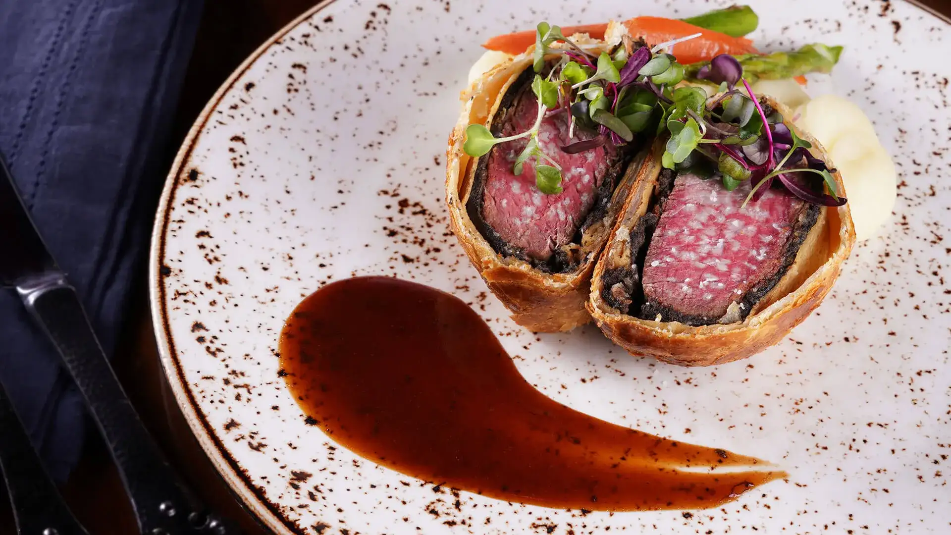 Gordon’s Beef Wellington from Gordon Ramsay Pub and Grill located in Caesars Palace