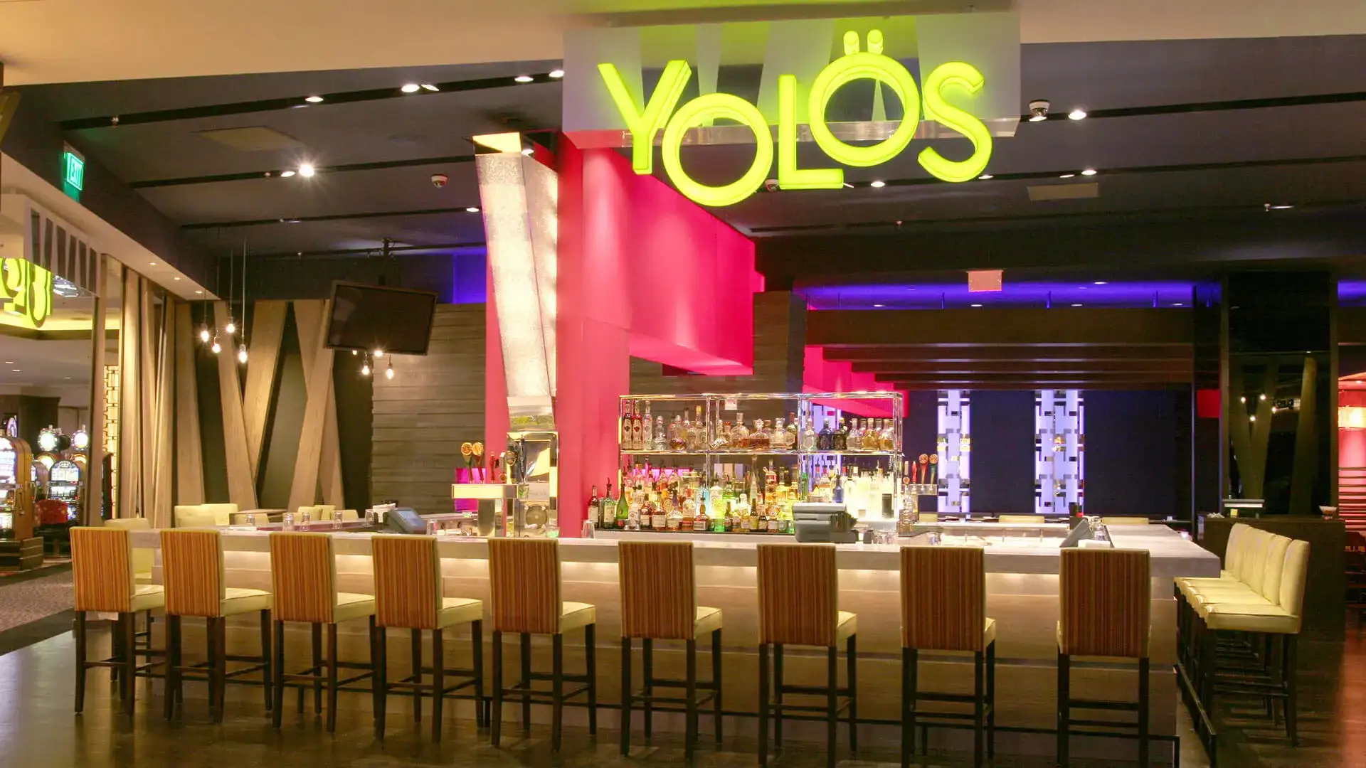 View of the bar.