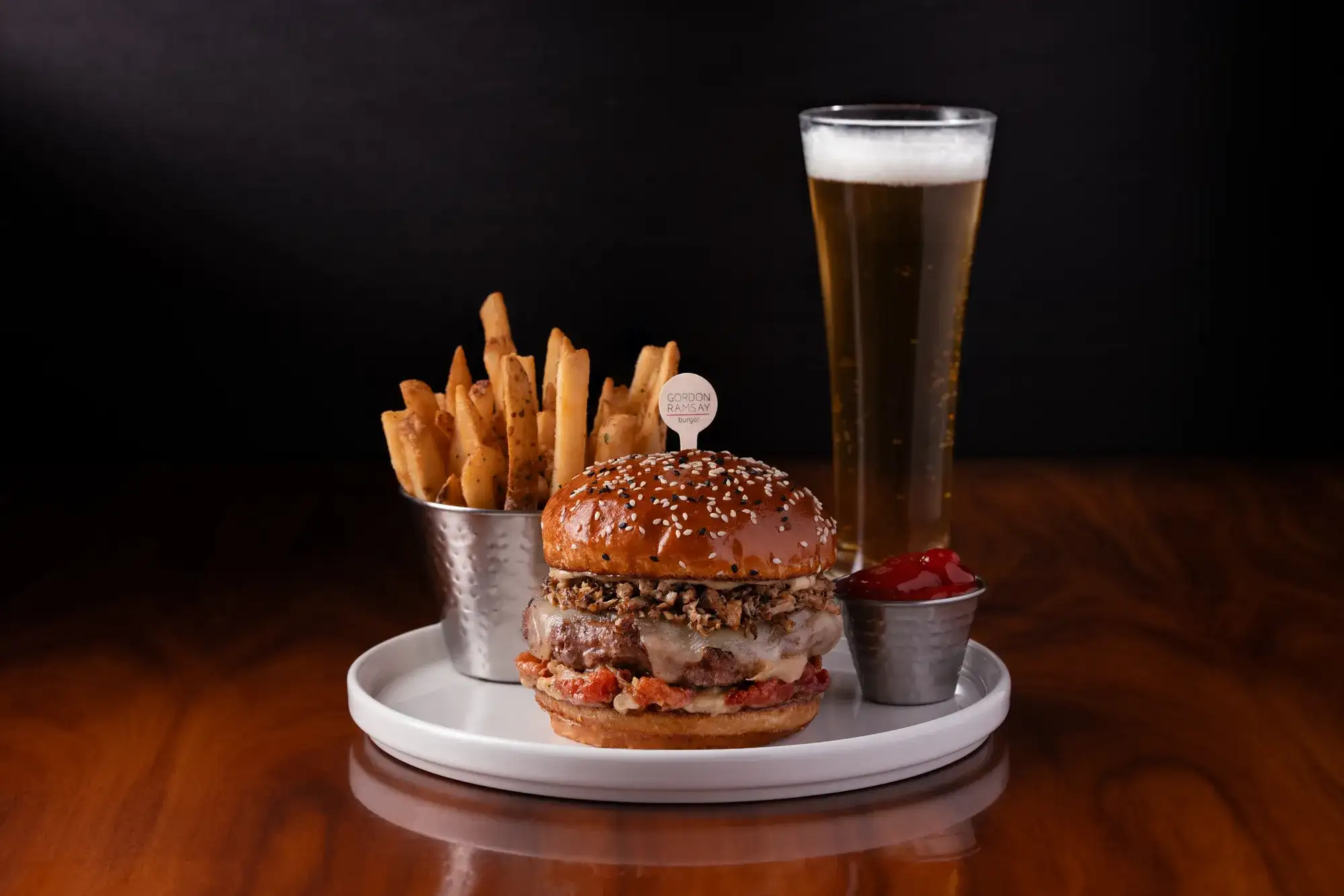 Wellington Burger at Gordon Ramsay Burger