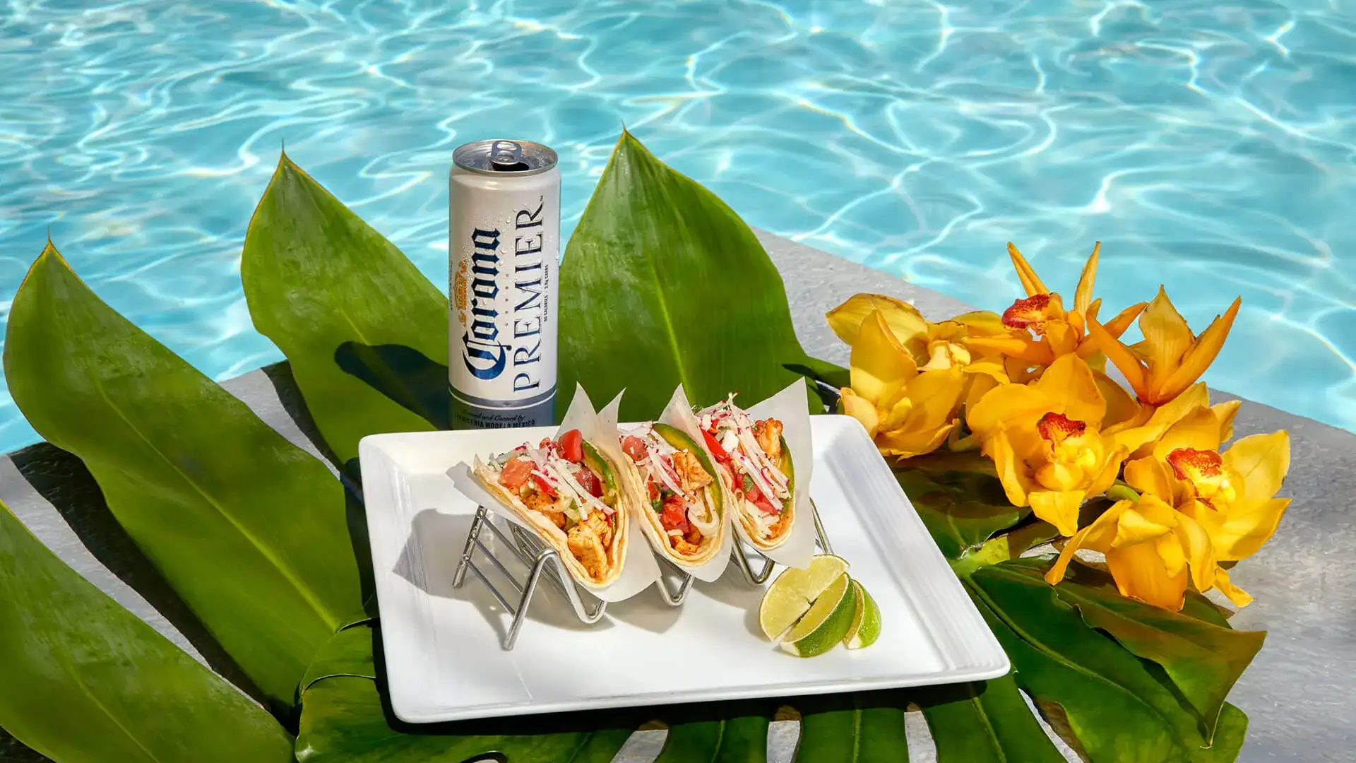 Tacos and beer.
