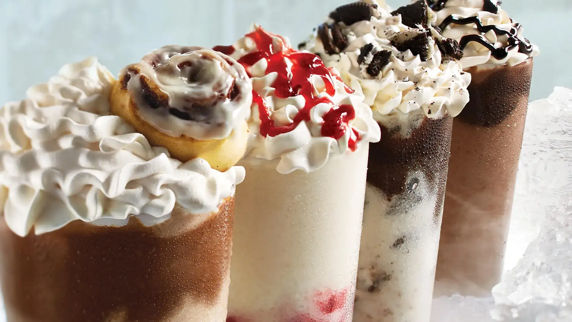 Four Chillattas Blended Beverages.