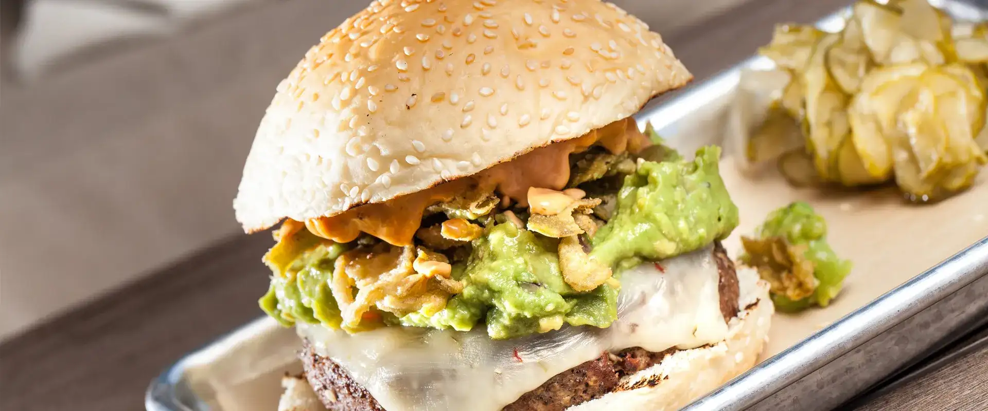 Beer Park Guacamole Burger