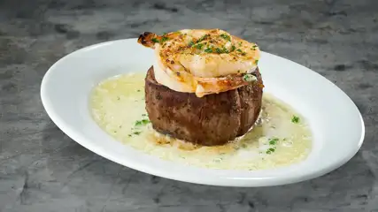 Steak and Shrimp plate at Ruth's Chris Steak House