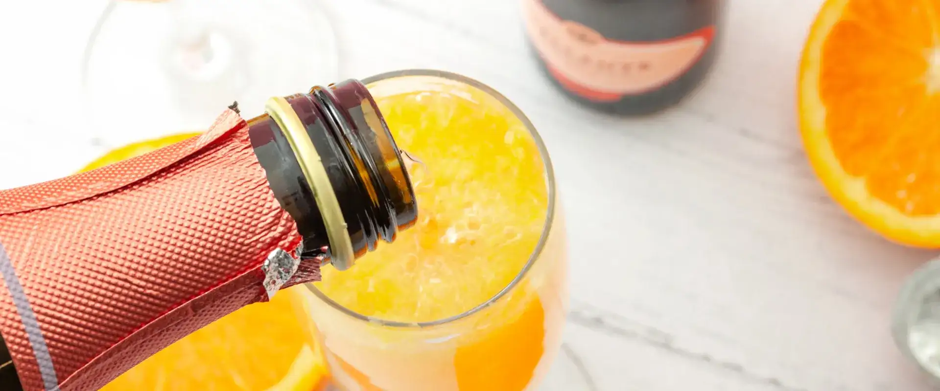 Champagne mimosa.