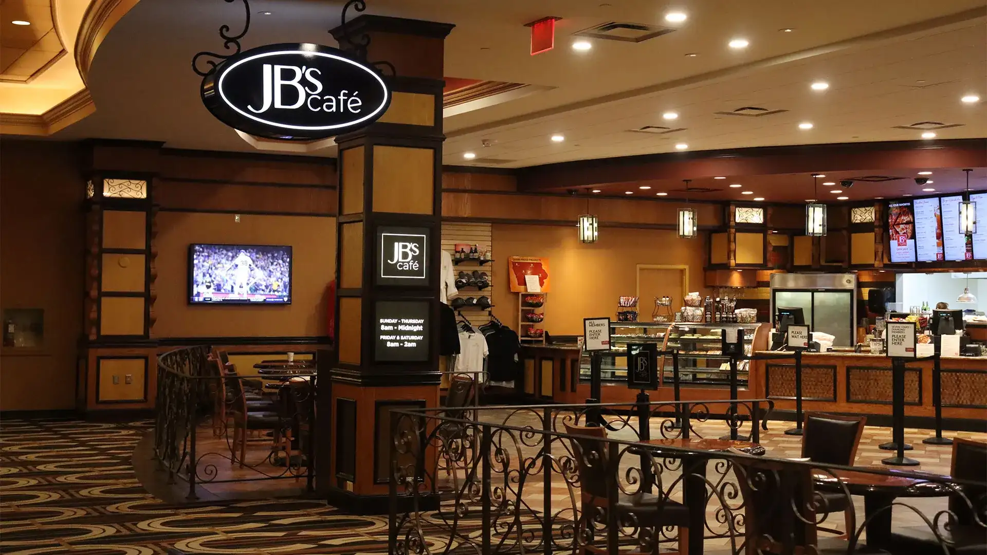 JB's Cafe entrance at Horseshoe Council Bluffs