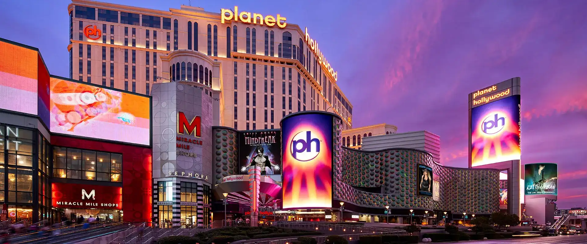 Exterior of Planet Hollywood Resort & Casino Las Vegas Nevada