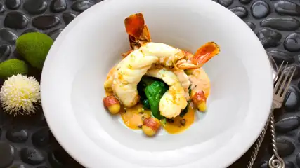 Lobster dish at Friday's Station.