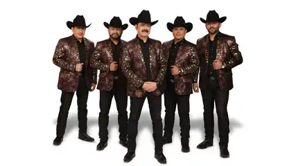 Los Tucanes standing in front of a white background.