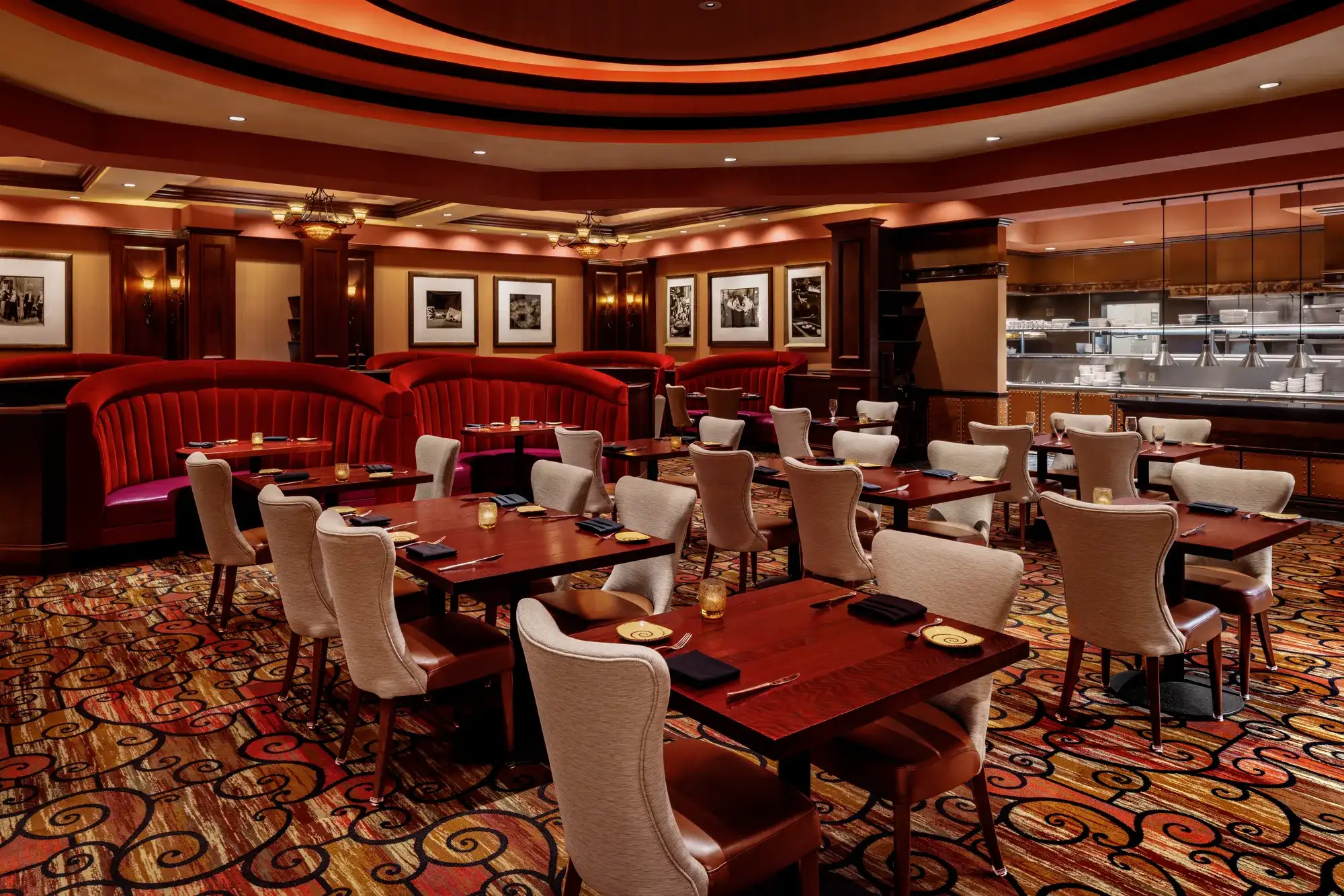 Jack Binion's Steak House at Horseshoe Council Bluffs - Dining Room Tables and Chairs