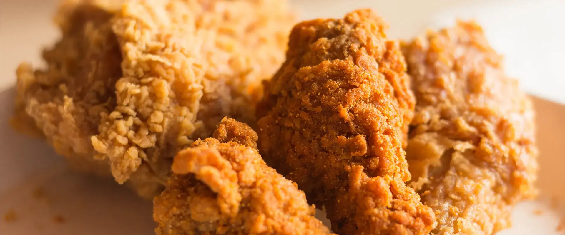 Crispy chicken wings.
