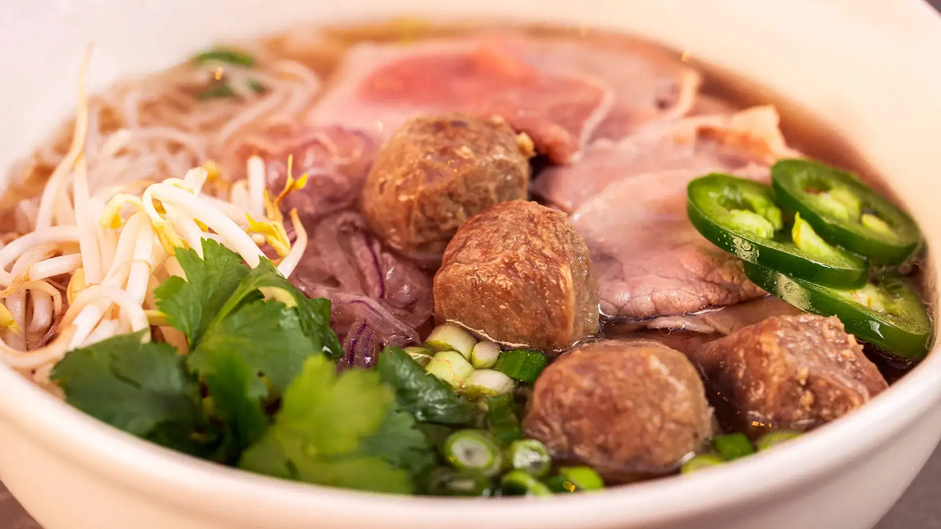 Bowl of Pho at 7Seven Noodle Bar at Horseshoe Lake Charles