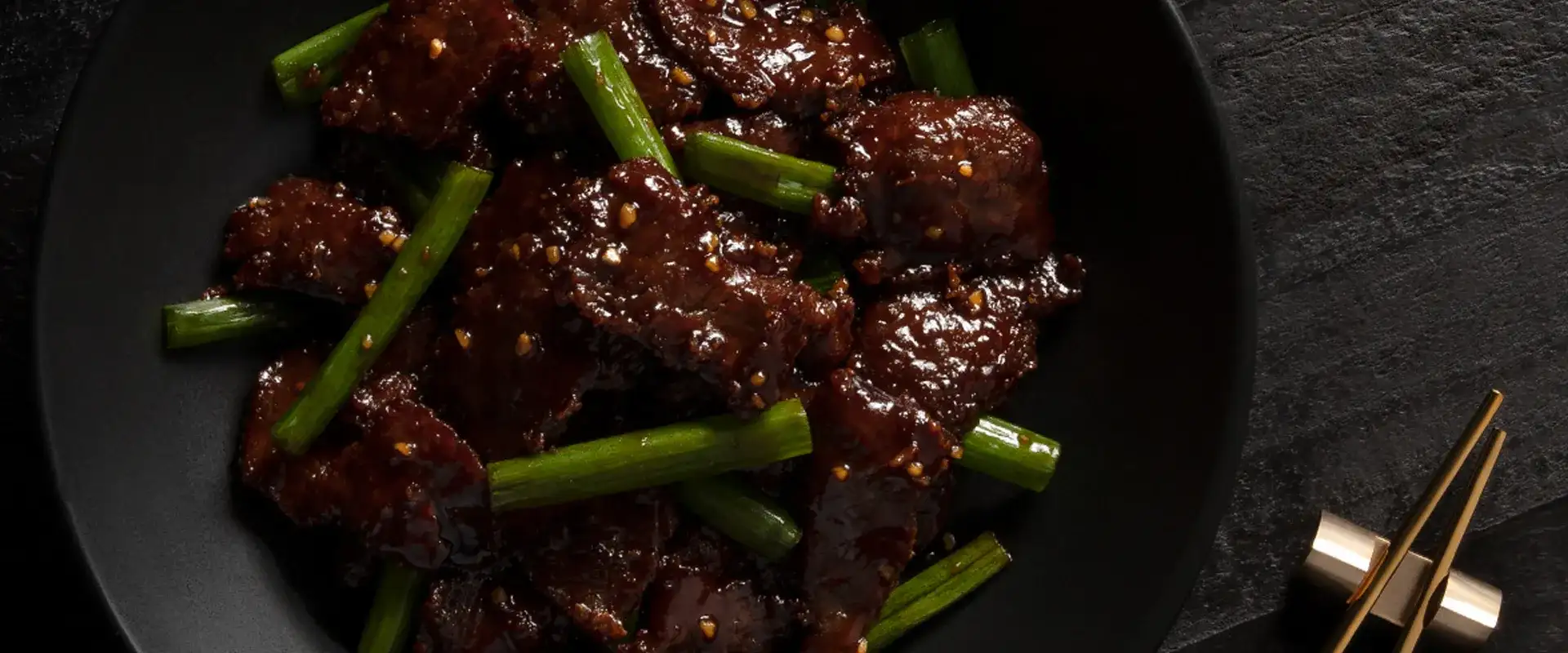 Dish of Mongolian Beef from PF Chang's.