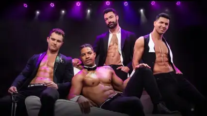 Men of Chippendales posing