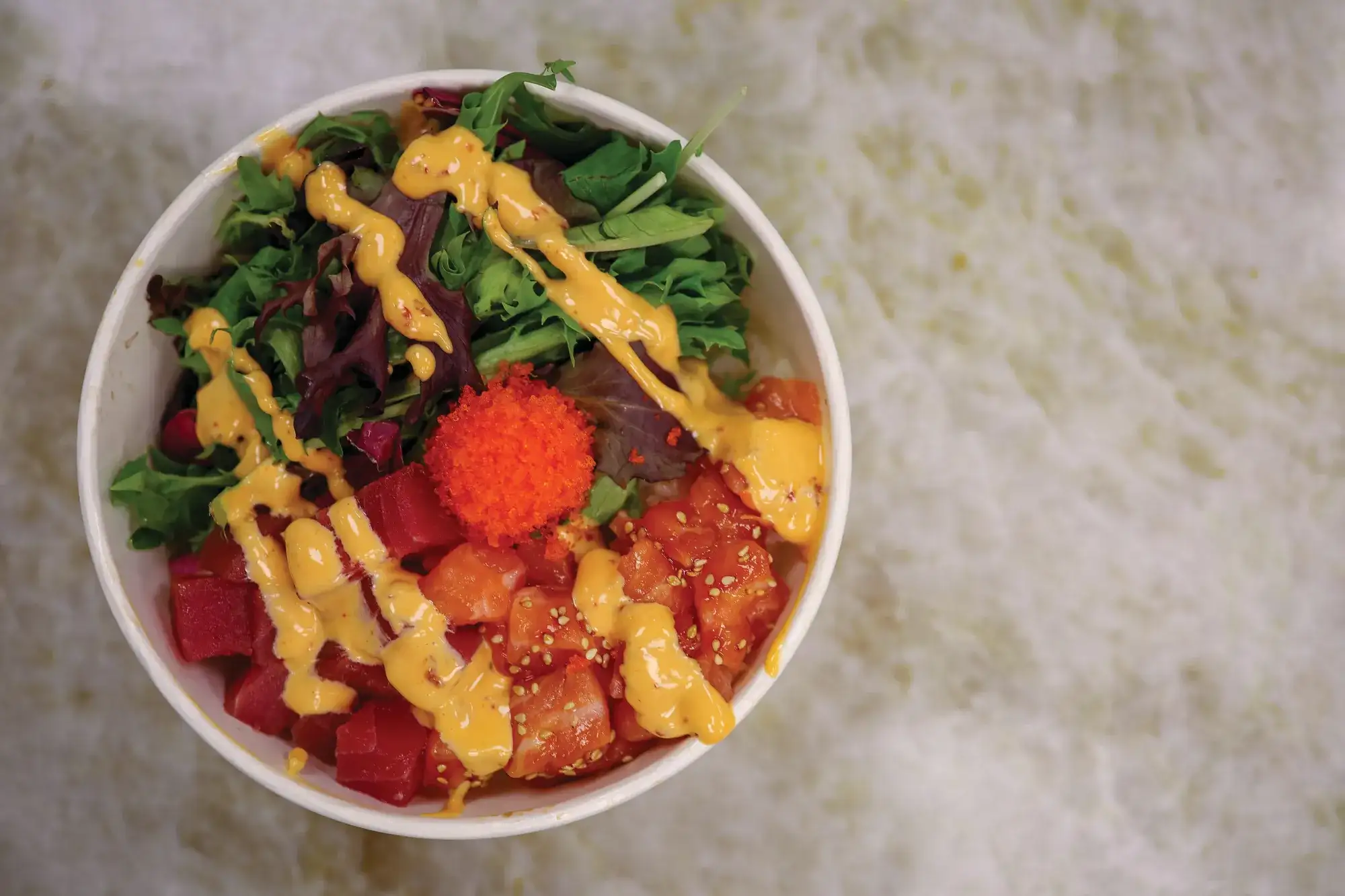Poke Studio at Flamingo Las Vegas.  Poke Bowl