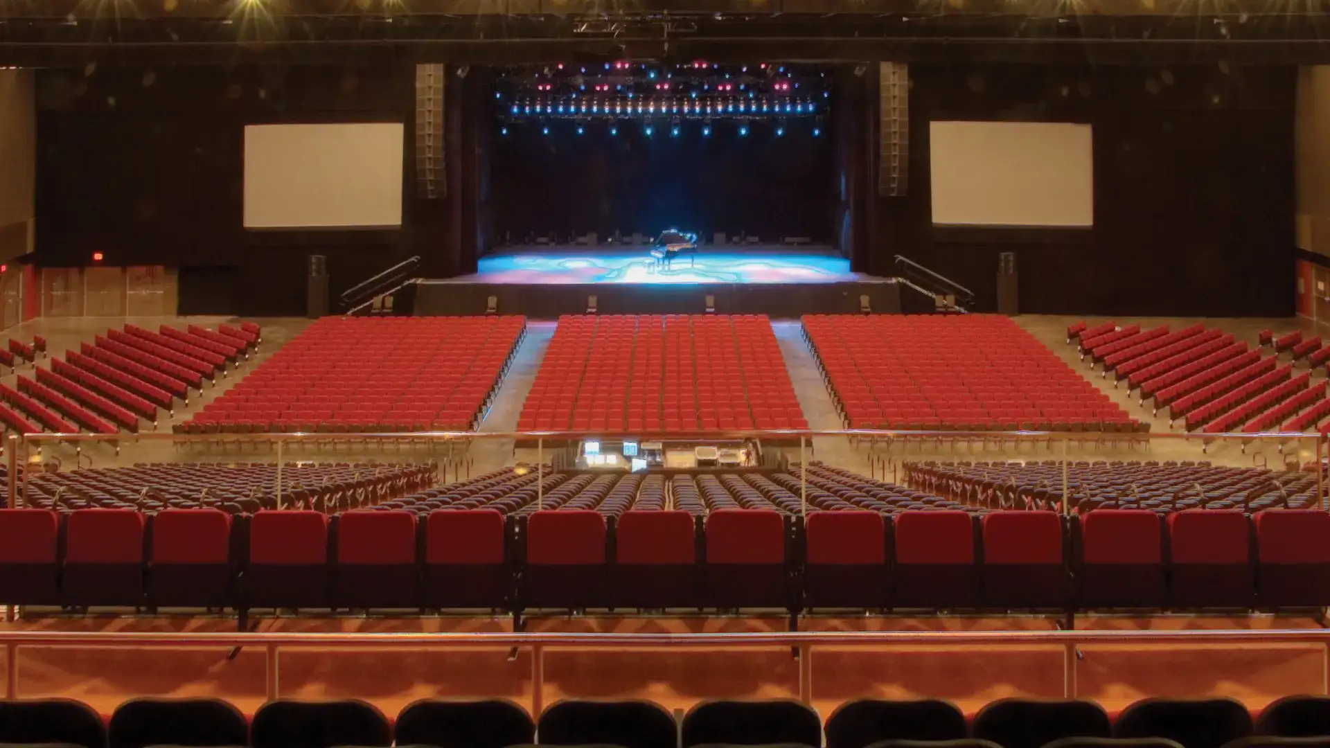 View of the Colosseum stage from the audience.