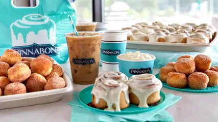 Food and Beverage Selection From Cinnabon.