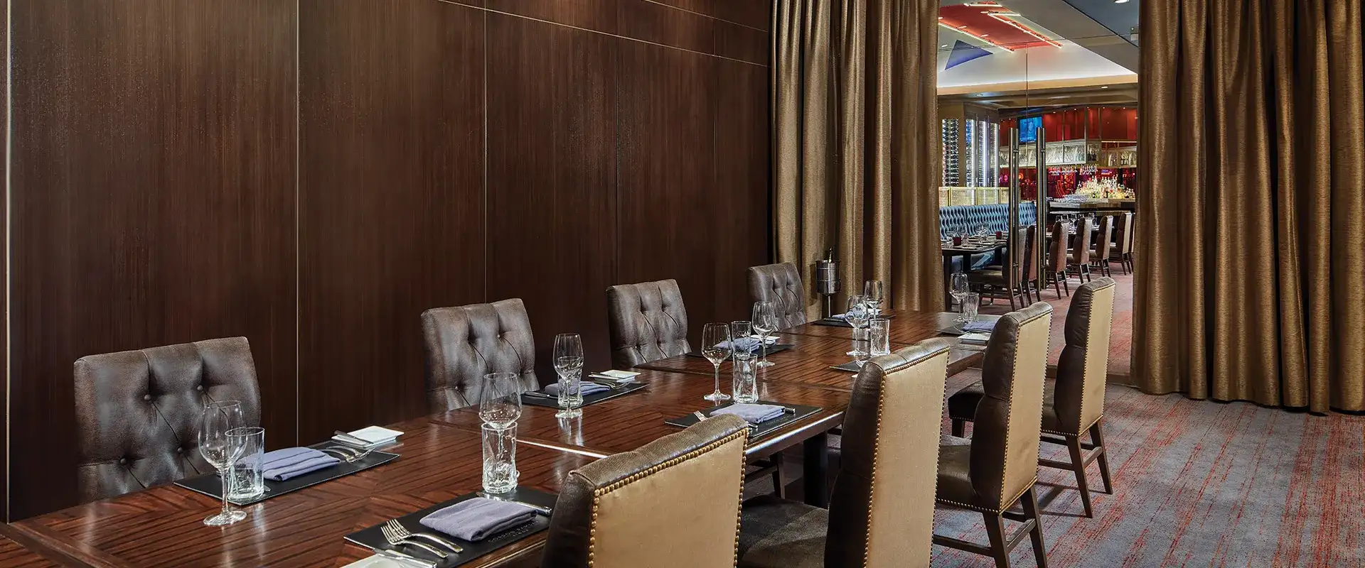 Private dining room at Gordon Ramsay Steak at Horseshoe Baltimore.