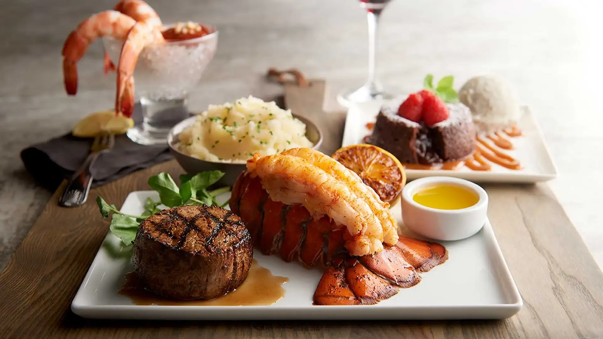 Steak and lobster from Morton's.