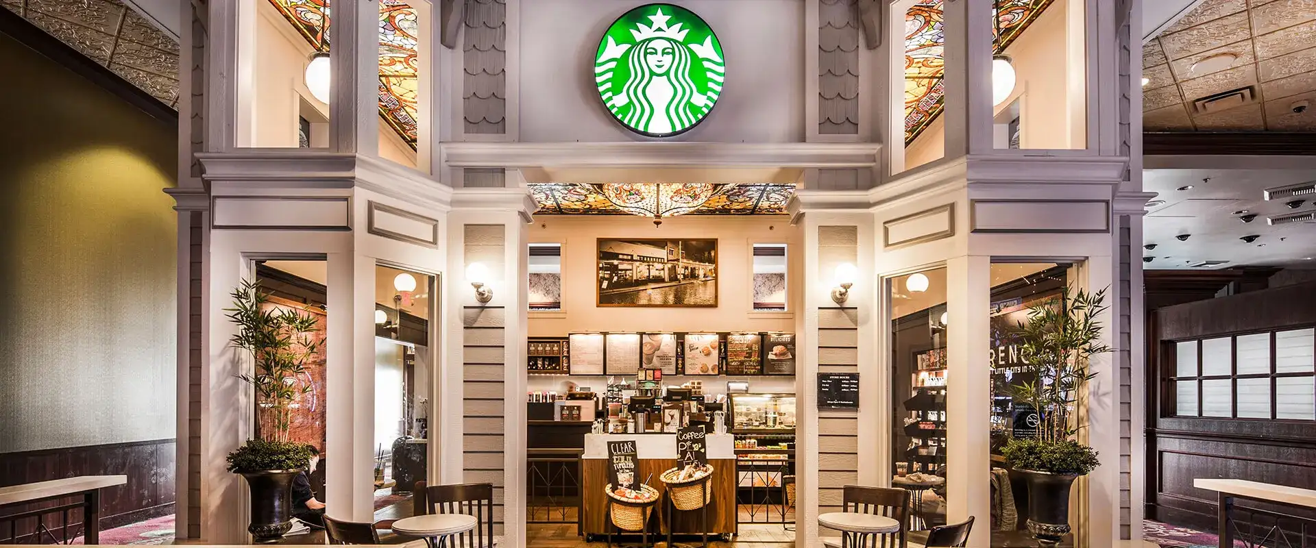 Entrance to Starbucks at Silver Legacy.