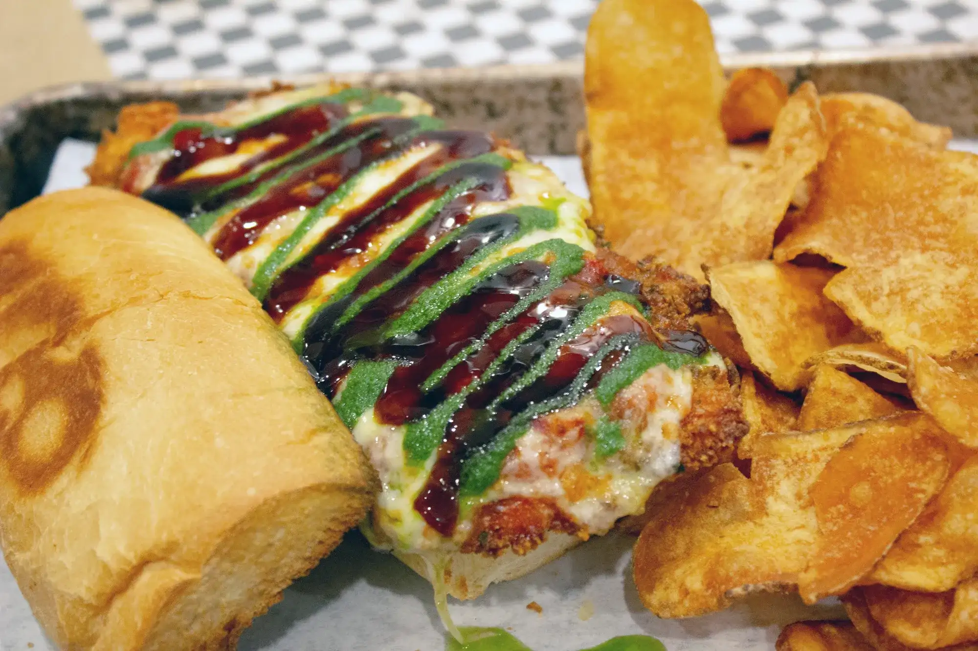 Chicken Parm Sandwich at Cross Street Grill at Harrah's Joliet