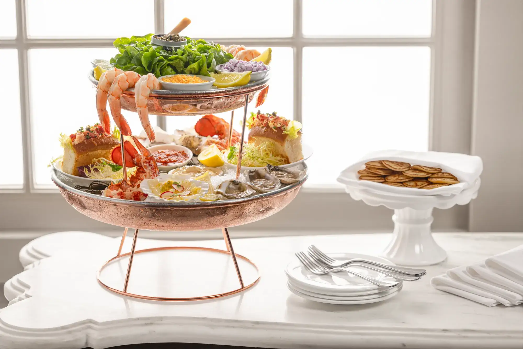 Cold Seafood Tower at The Bedford at Paris Las Vegas