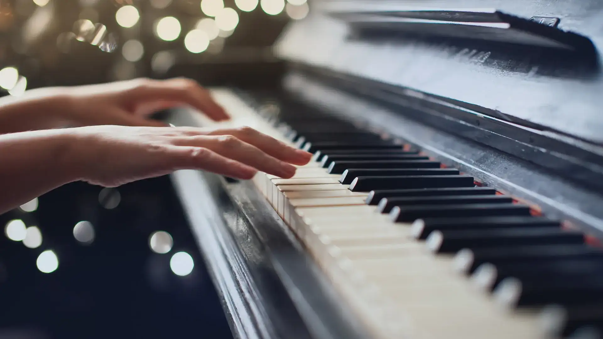 Person playing the piano.
