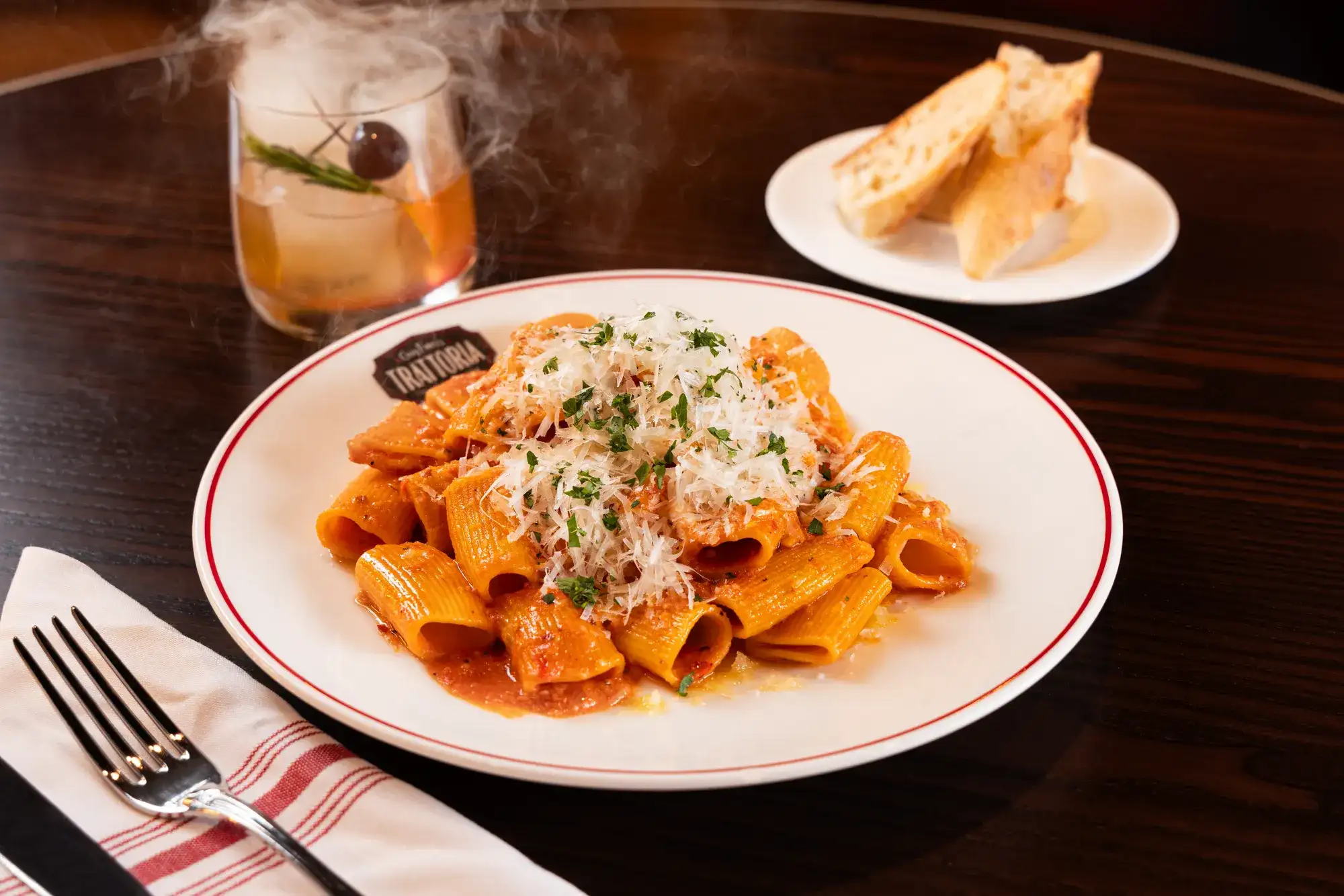 Food and Beverage assets from Guy Fieri's Trattoria at Eldorado Scioto Downs.  Shot May 2024.