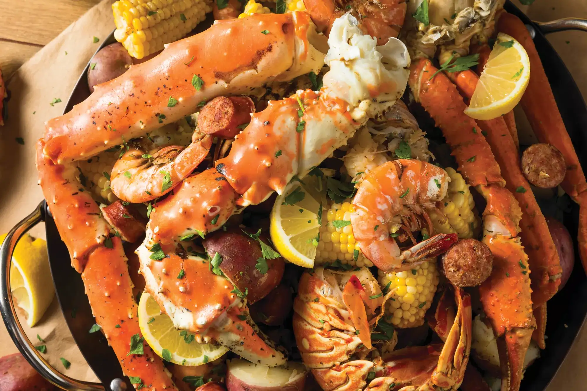 Cajun seafood boil
