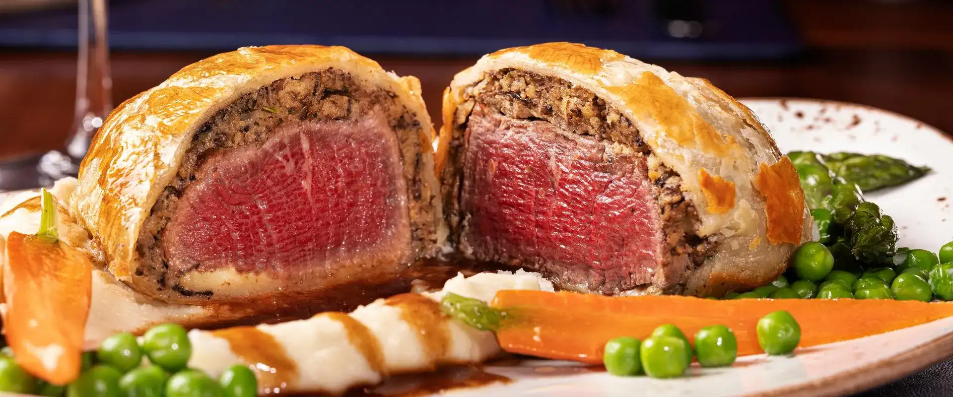 Beef Wellington at Gordon Ramsay Pub & Grill