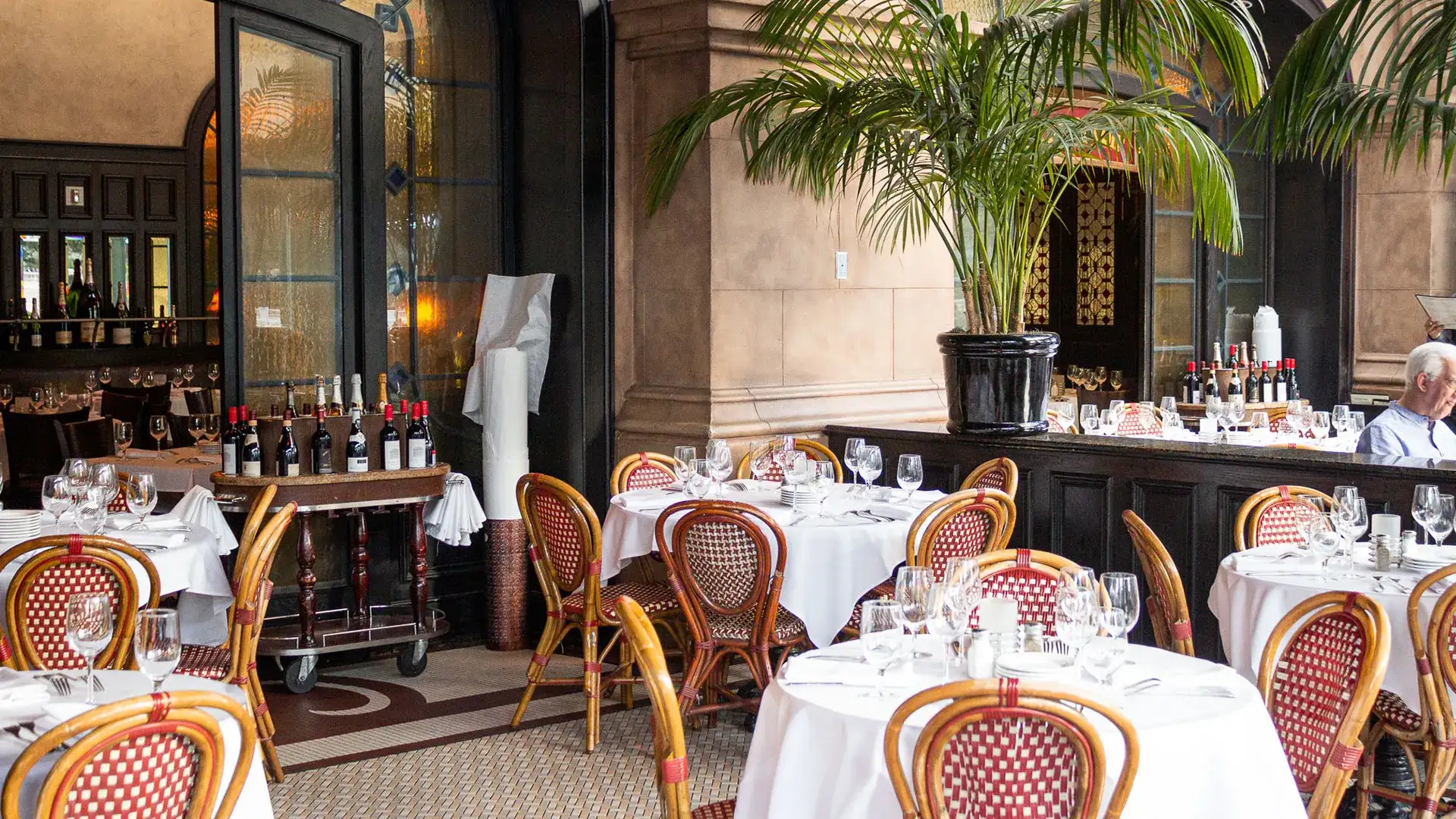 Outdoor dining at Mon Ami Gabi at Paris Las Vegas